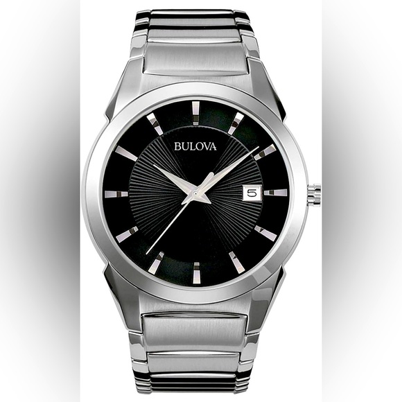 Bulova Men's 3-Hand Calendar Date Quartz Watch, Patterned Dial, 38mm - Picture 6 of 12